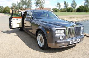 rolls royce phantom wedding and executive car hire leicester